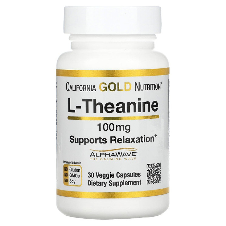 California Gold Nutrition L-Theanine 100 mg