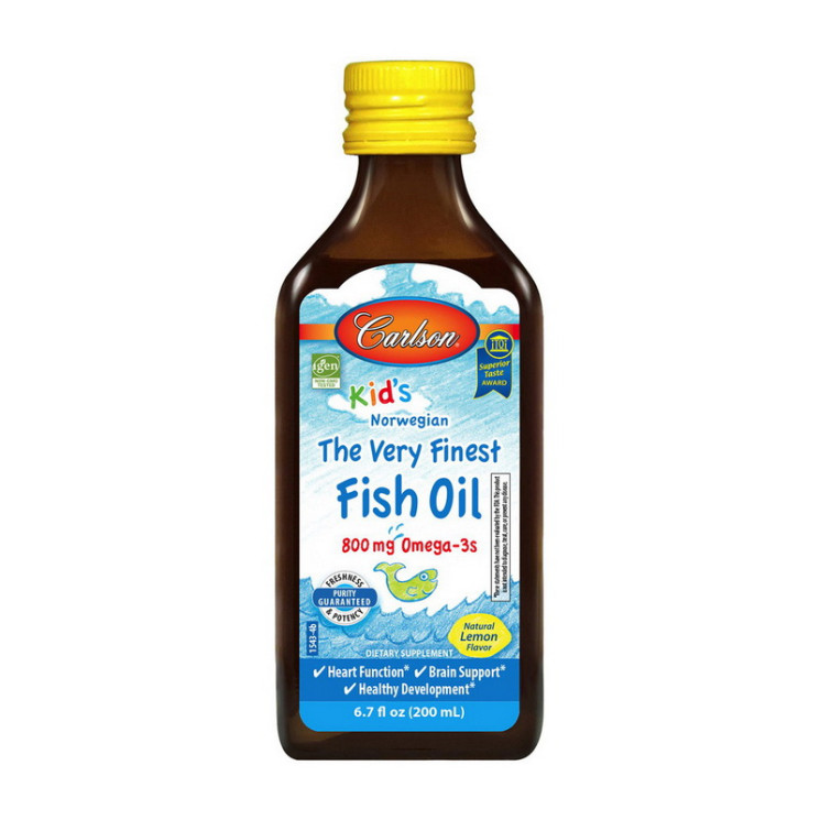 Carlson Labs Kid's The Very Finest Fish Oil 800mg Omega-3s 200ml