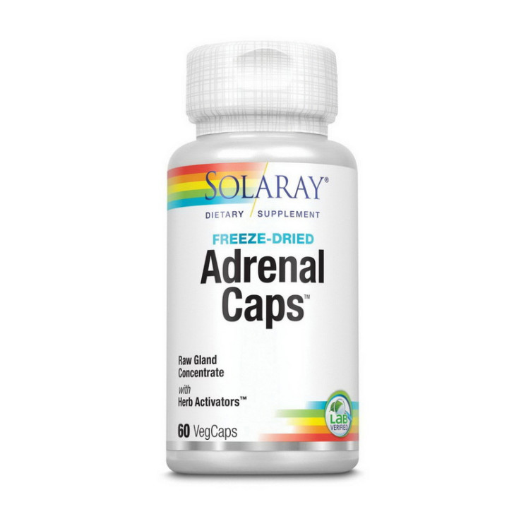 Solaray Adrenal Caps freze-dried