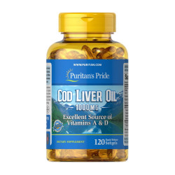 Puritan's Pride Cod Liver Oil 1000mg Vitamins A&D