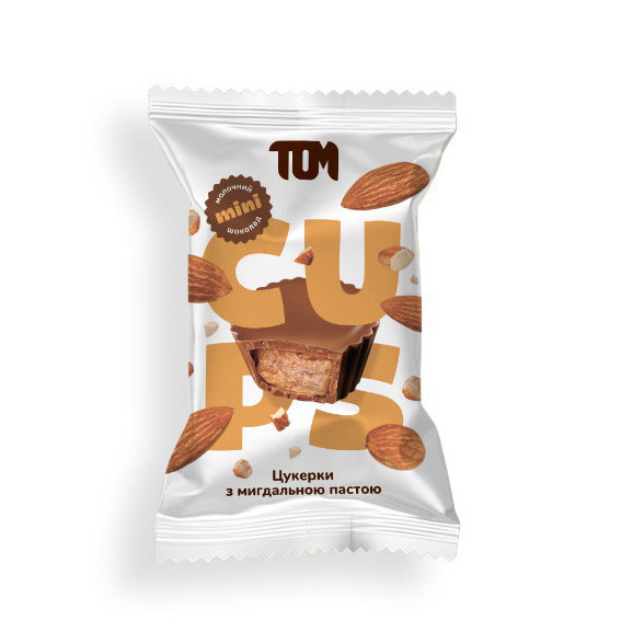 TOM Конфеты с миндальной пастой в молочном шоколаде