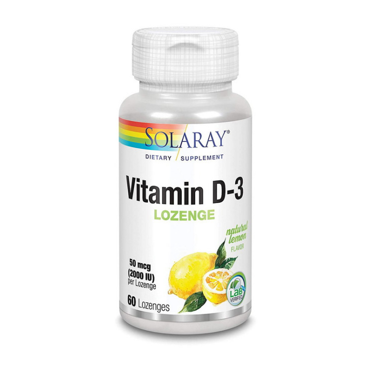 Solaray Vitamin D3 2000 IU (50mcg) 60 lozenges