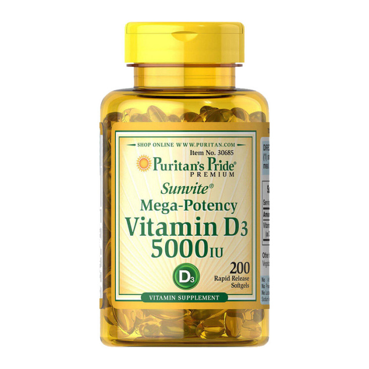 Puritan's Pride Vitamin D3 5000 (125 mcg)