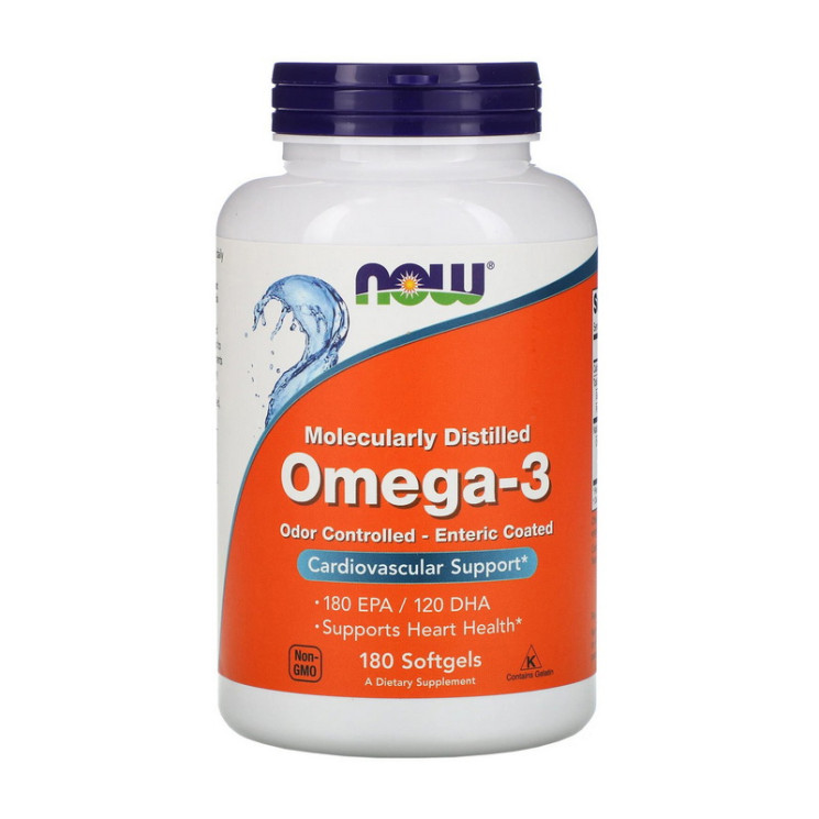 NOW Omega-3 Odor Controlled - Enteric Coated