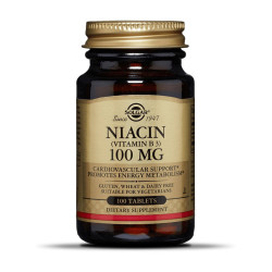 Solgar Niacin 100mg 100 tabs