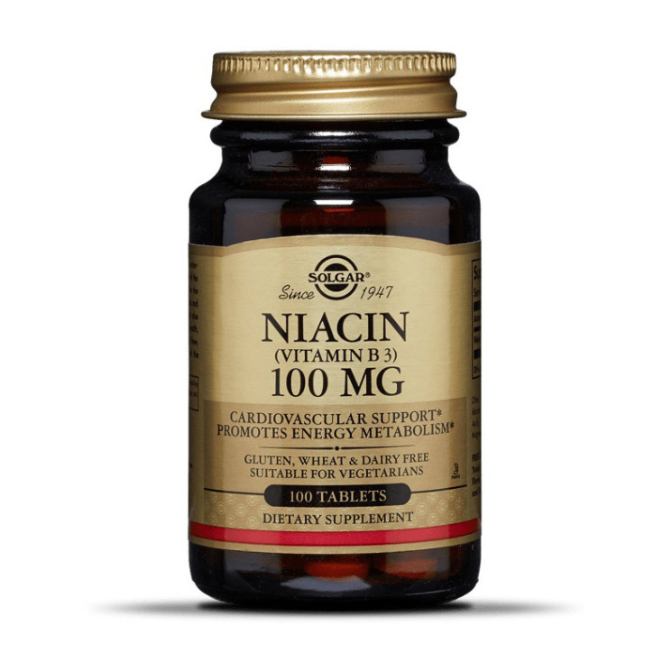 Solgar Niacin 100mg 100 tabs