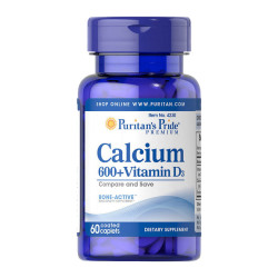 Puritan's Pride Calcium 600+ Vitamin D3