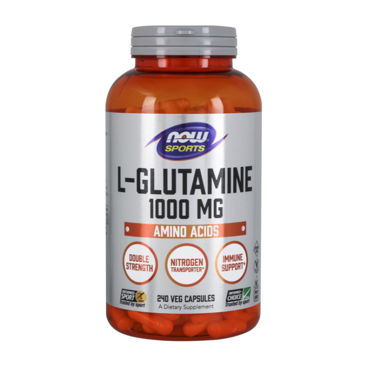 NOW L-Glutamine 1000 mg 240 veg caps