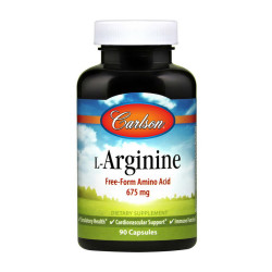 Carlson Labs L-Arginine Free-Form Amino Acid 675mg 90 caps