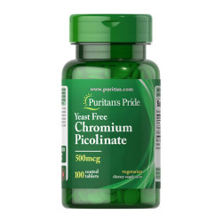 Puritan's Pride Chromium Picolinate 500mcg Yeast Free