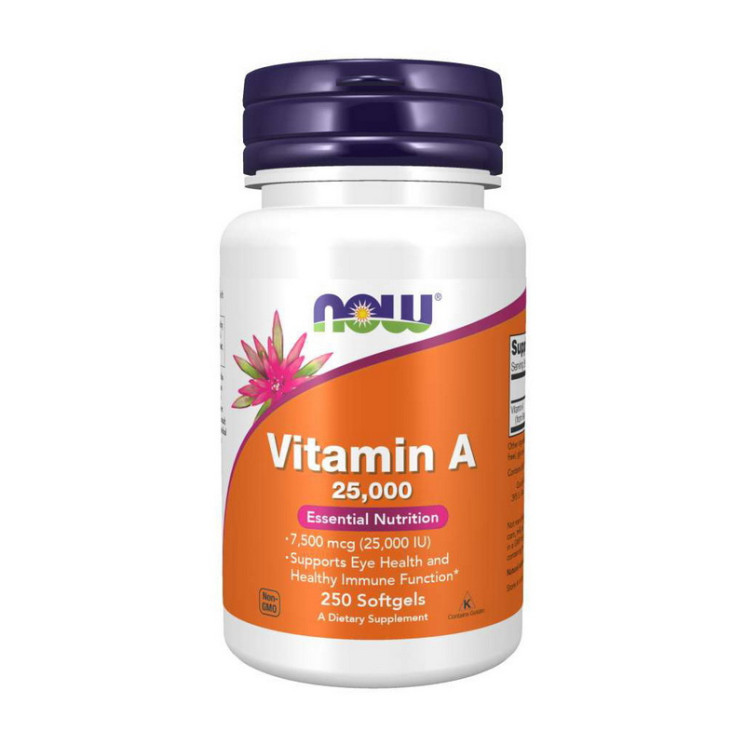 NOW Vitamin A 25,000 IU 250 softgels