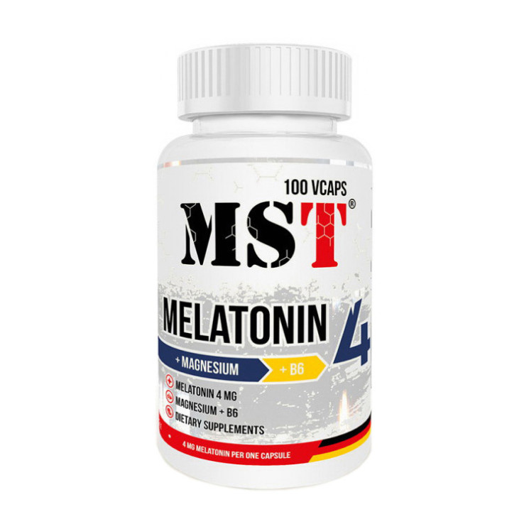 MST Melatonin 4mg 100 vcaps