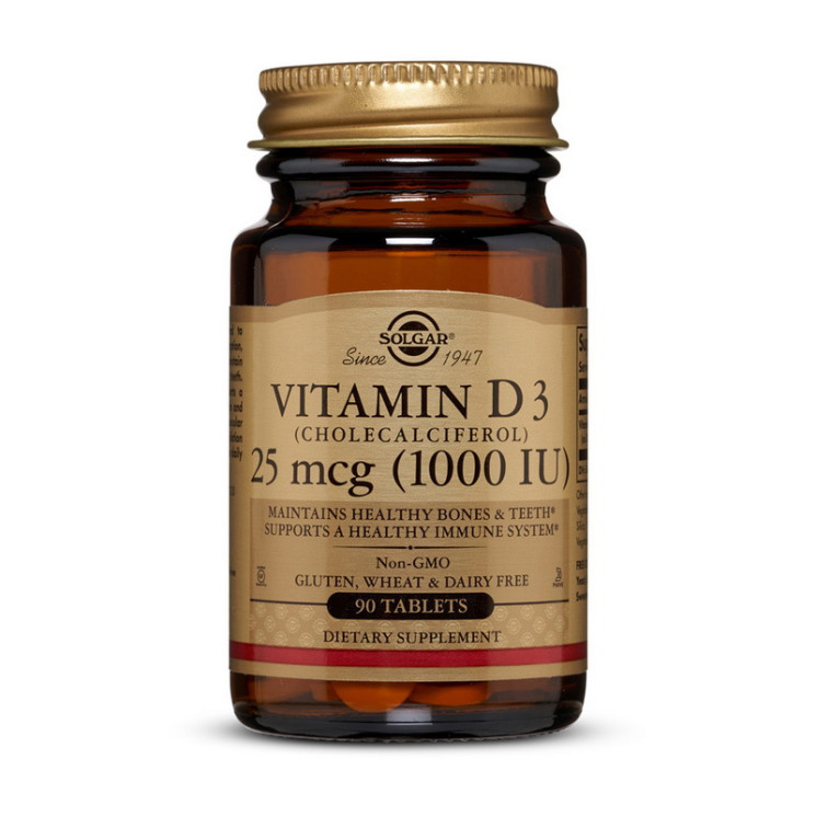Solgar Vitamin D3 25mcg (1000 IU)
