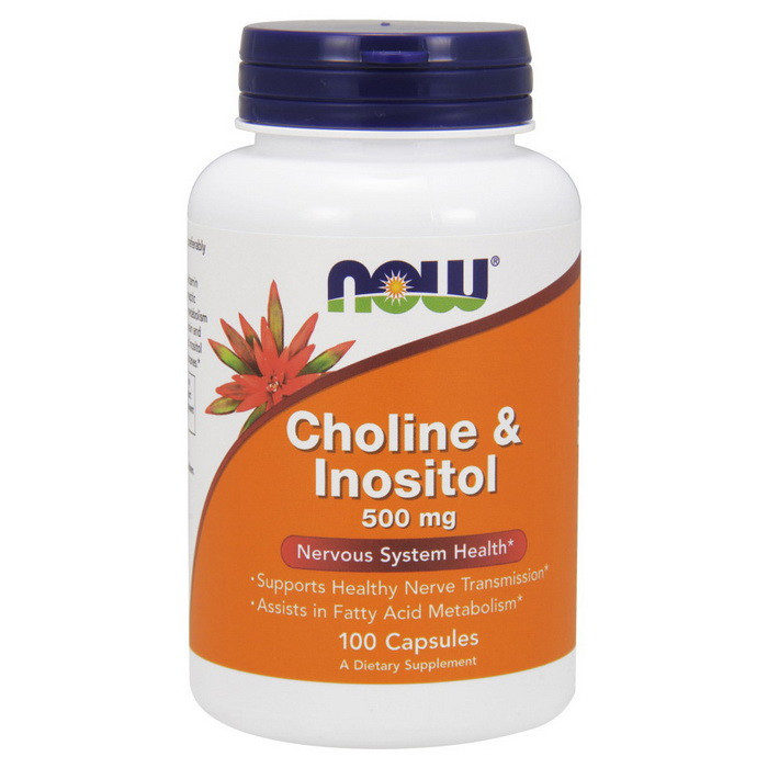 NOW Choline & Inositol 500mg 100 caps