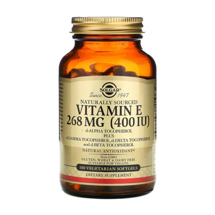 Solgar Vitamin E 268mg (400 IU) 100 veg softgels