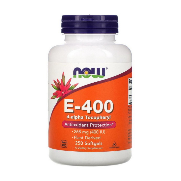 NOW E-400 d-alpha Tocopheryl 250 softgels