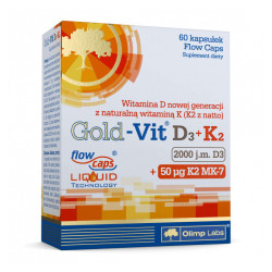 OLIMP Gold-Vit D3 + K2 (2000 IU/50 µg) 60 caps