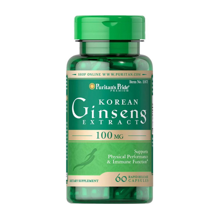 Korean Ginseng Extract 100mg 60 caps