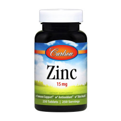 Carlson Labs Zinc 15 mg 250 tab