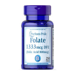 Puritan's Pride Folate 1333mcg DFE (Folic Acid 800mcg)