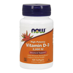 NOW Vitamin D-3 50 mcg (2000 IU)