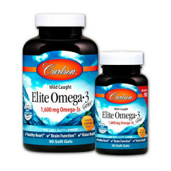 Elite Omega 3 1,600mg wild caught 90+30 soft gels