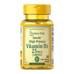 Puritan's Pride Vitamin D3 25mcg (1000 IU)