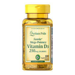 Puritan's Pride Vitamin D3 250 mcg (10,000 IU) 100 softgels