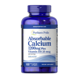 Puritan's Pride Absorbable Calcium 1200mg Plus Vitamin D3 25mcg